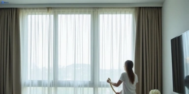 Delicate sheer drape cleaning closeburn Matty Curtain Cleaning
